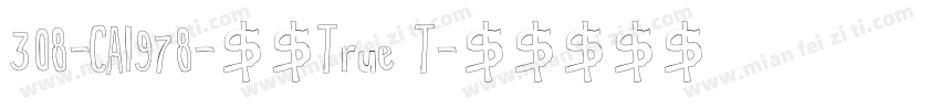 308-CAI978-常规True T字体转换